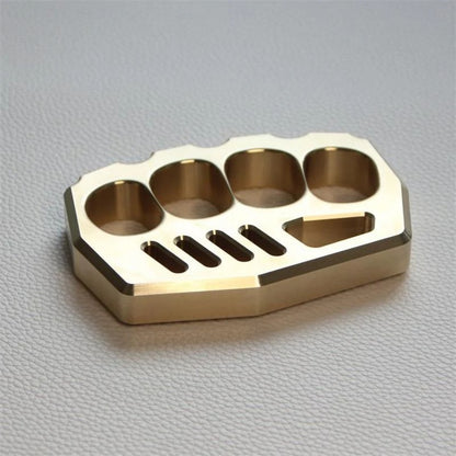 Precision Thickened Brass Knuckle Duster - Self-Defense Gear