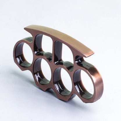 Thickened Widened Rope-Brass Knuckle Duster - Four Finger Buckle Defence Tool