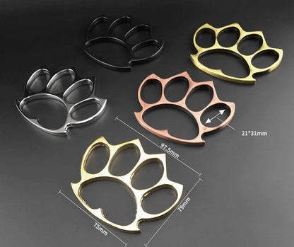 Solid Brass Knuckles Duster - Assassins Self-Defense EDC Tool