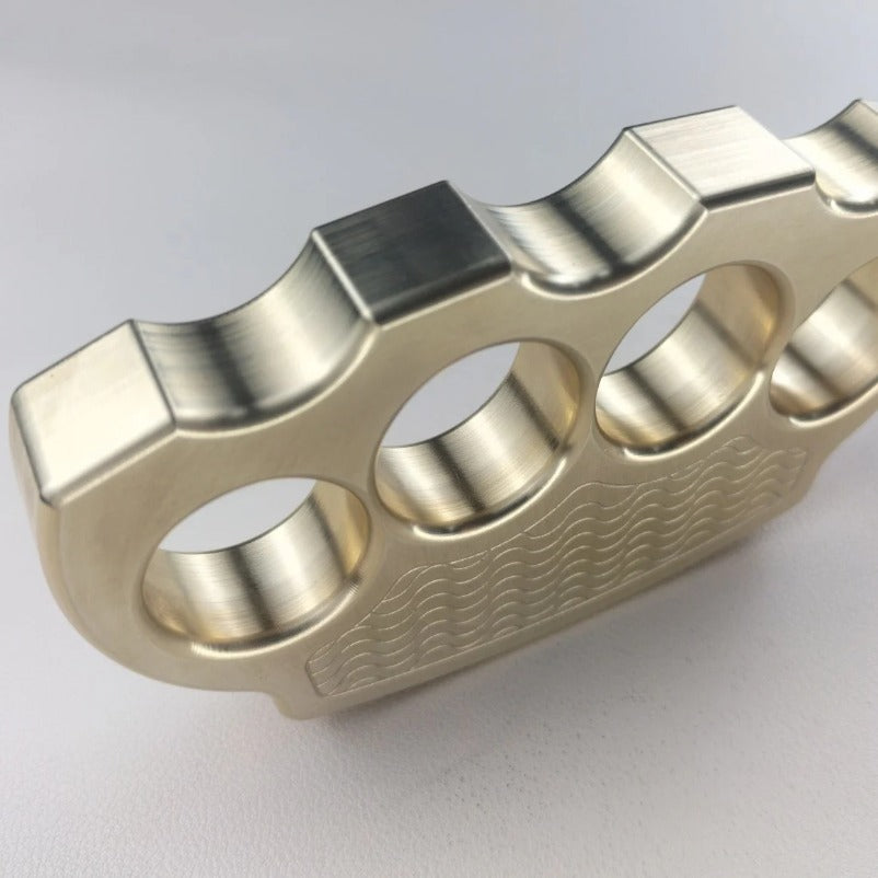 Solid Pure Brass Knuckle Duster - Self-Defense Gear