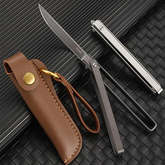 Mechanical Handle Folding Knife Outdoor Tactical Pocket Knife