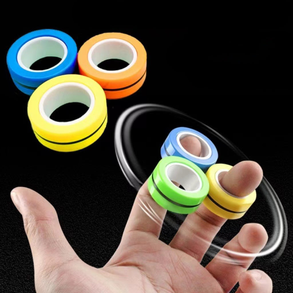 Creative Magnetic Stress Relief Spinner Ring