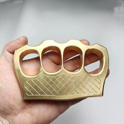 Solid Pure Brass Knuckle Duster - Self-Defense Gear