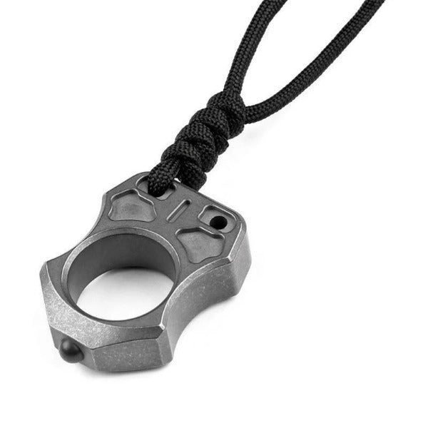 Single Finger Titanium Knuckle Duster Pendant