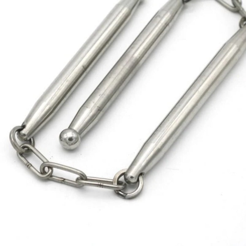 Stainless Steel Solid Three-Section Whip - Self-Defense Tool