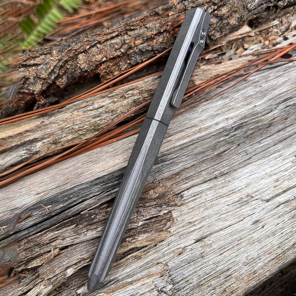 Geometric Titanium Tactical Multi-Function Pen