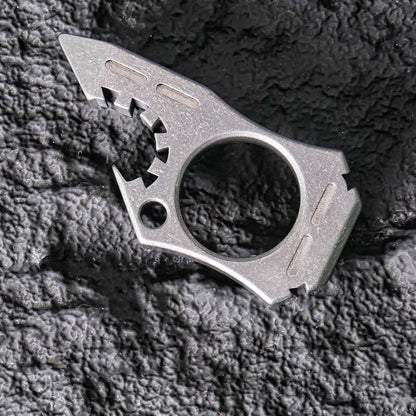 Titanium Knuckle Duster Self-Defense EDC Decoration