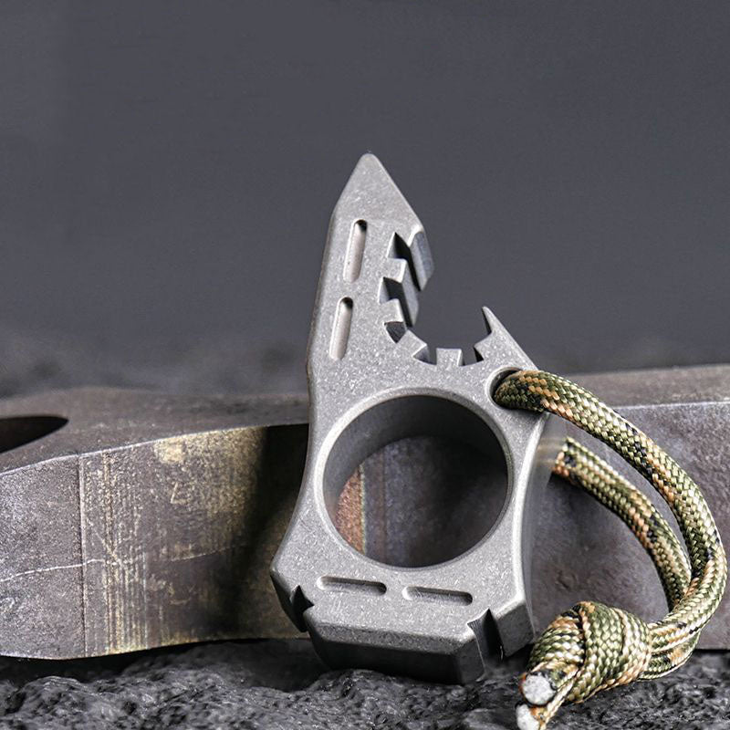 Titanium Knuckle Duster Self-Defense EDC Decoration