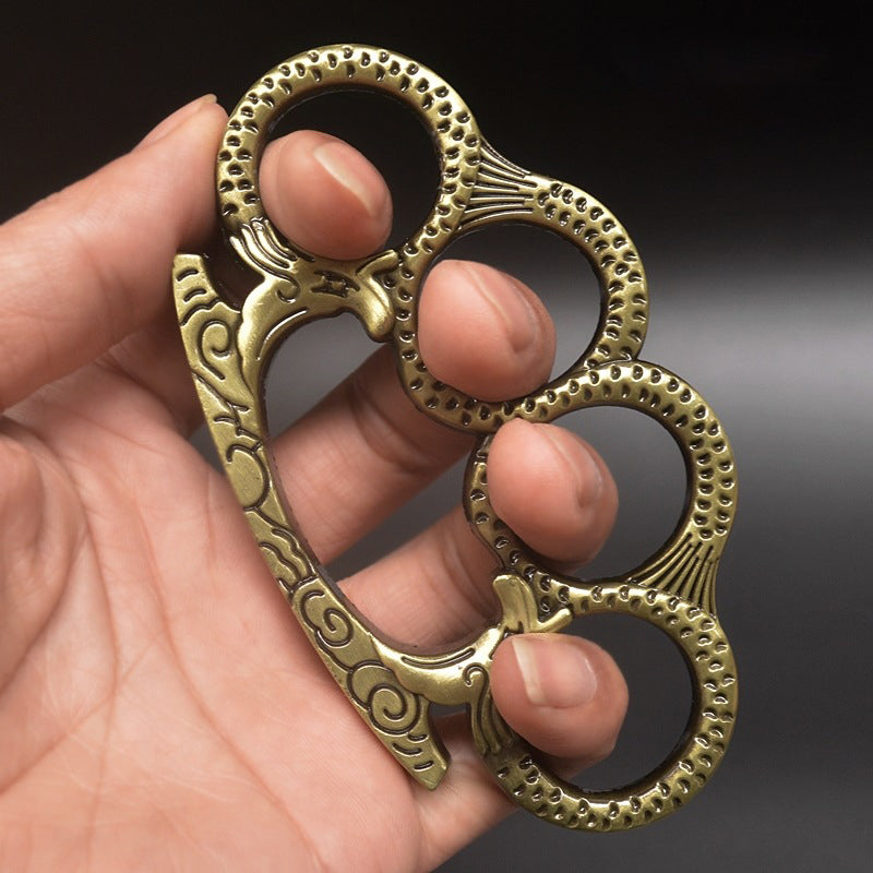 StoneGrip: Solid Brass Knuckles Duster & Window Breaker