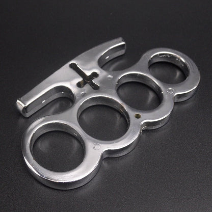 RingGuard: Brass Knuckles Duster, 4-Finger Combat & EDC Tool