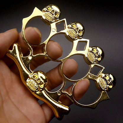 Strong Metal Brass Knuckle Duster - Skull Style Defender