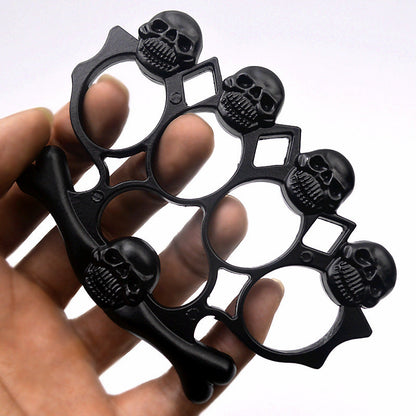 Strong Metal Brass Knuckle Duster - Skull Style Defender