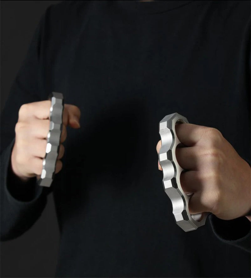 Fine Steel Solid Knuckle Duster - Self-Defense EDC Tool