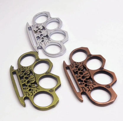 GhostGuard: Solid Brass Knuckles Duster & Window Breaker