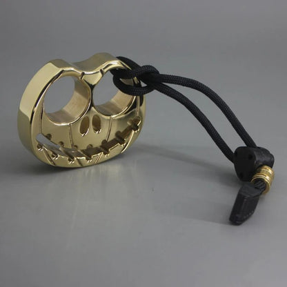 Pumpkin Brass Knuckle Duster - Self-Defense Tool