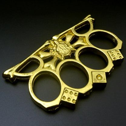 Wolf Head Knuckle Duster - Four-Finger Defender