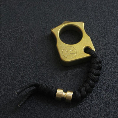 Single Finger Brass Knuckle Duster - Self-Defense EDC Tool