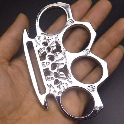 GhostGuard: Solid Brass Knuckles Duster & Window Breaker