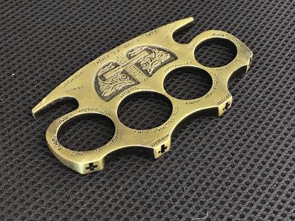 BroadGuard: Metal Brass Knuckles Duster, Fist Buckle & Fight Gear