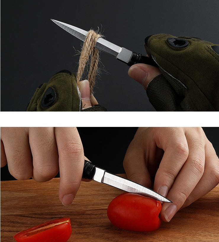 Multi-purpose Pencil Shape Pocket Knife Outdoor Survival Tactical EDC Tool