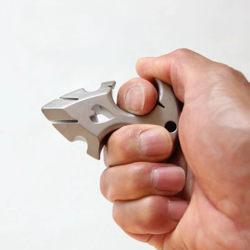 Mini Titanium Knuckle Duster - Ferramenta de autodefesa EDC