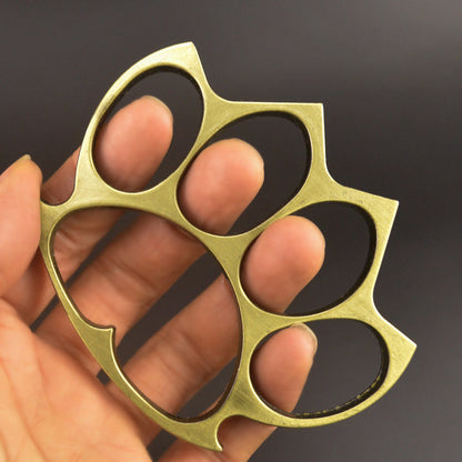 Solid Brass Knuckles Duster - Assassins Self-Defense EDC Tool