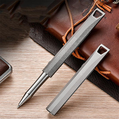 Titanium Alloy Tactical Pen Slide Decompression