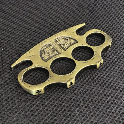 BroadGuard: Metal Brass Knuckles Duster, Fist Buckle & Fight Gear