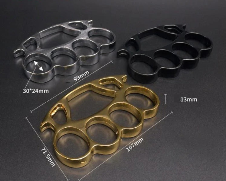 Savage Brass Knuckles Duster - EDC Window Breaker Tool