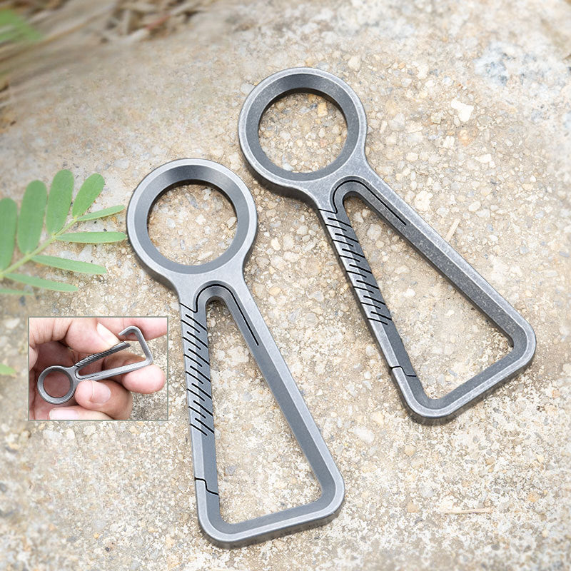 Titanium MultiTool Carabiner Keychain Knuckle Duster