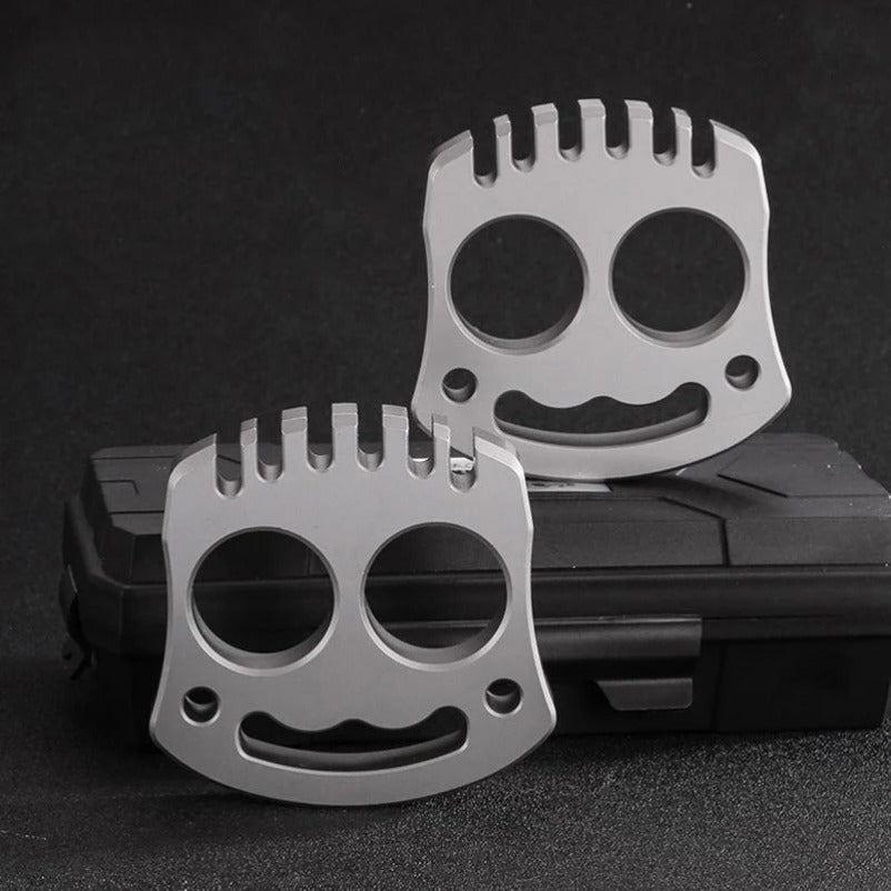 Smile Steel Knuckle Duster - Self-Defense EDC Tool