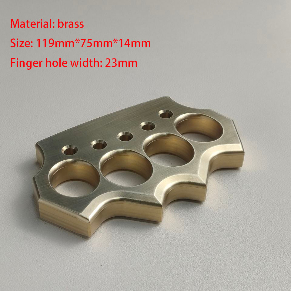 Solid Brass Knuckle Duster - Emergency Defender