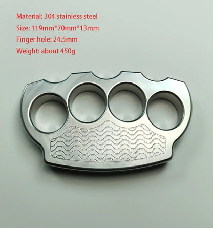 Solid Steel Knuckle Duster - Emergency Defender