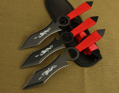 Hunting Defense Dart Outdoor Camping Tactical Knife 3PCS