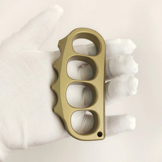 Large Pea Solid Aviation Aluminum Knuckle Duster - Self-Defense Tool