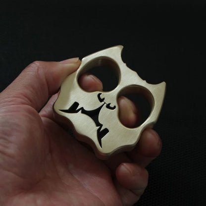 Exquisite Dog Head Brass Knuckle Duster - Self-Defense Tool