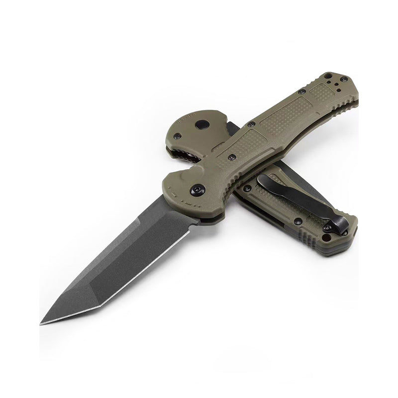 D2 Blade Nylon Fiber Handle Folding Knife Outdoor Hunting Tactical Pocket Knife