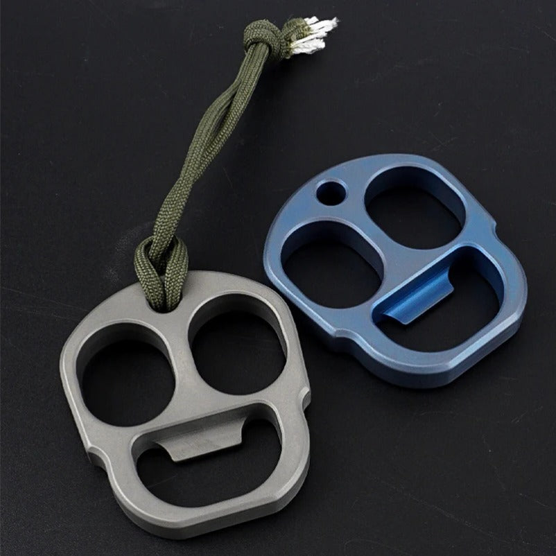 Titanium Bottle Opener Knuckle Duster - Multi-function Defense Tool