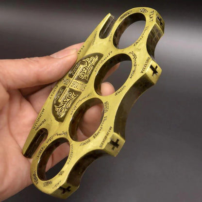 BroadGuard: Metal Brass Knuckles Duster, Fist Buckle & Fight Gear