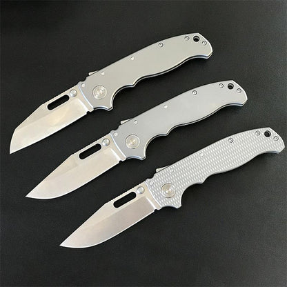 Titanium Alloy Folding Knife Outdoor Camping Hunting