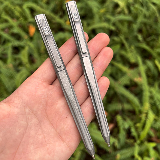 Geometric Titanium Tactical Multi-Function Pen