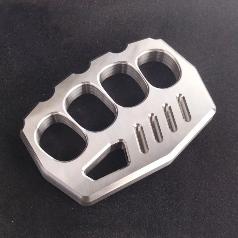 Solid Steel Knuckle Duster - Self-Defense EDC Tool