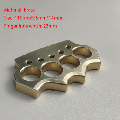 Solid Brass Knuckle Duster - Emergency Defender