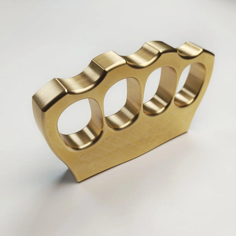 Solid Pure Brass Knuckle Duster - Self-Defense Gear