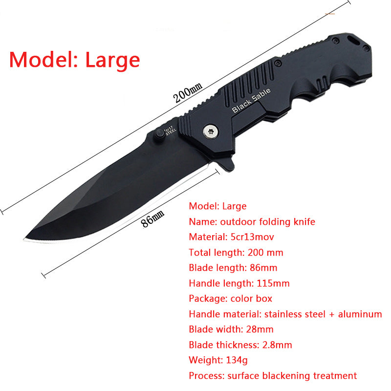 Portable Outdoor Defense Folding Knife