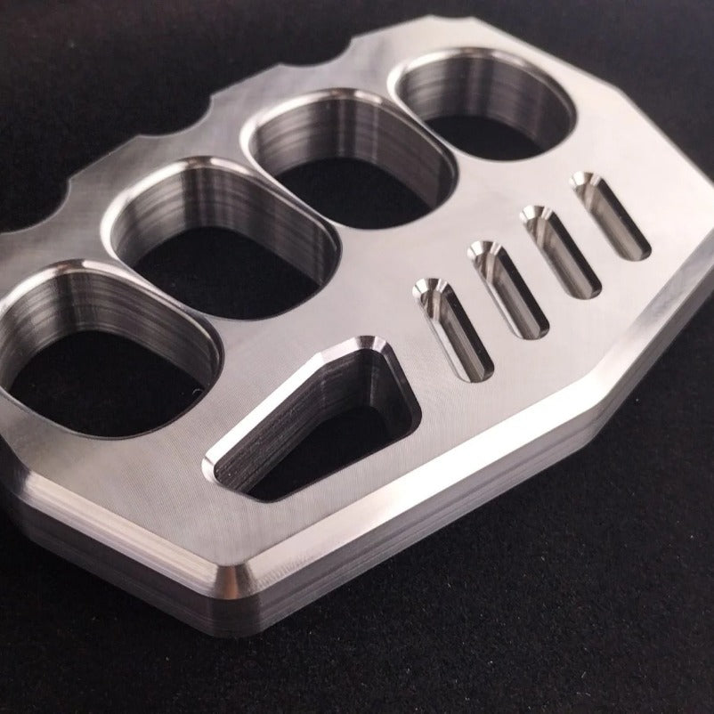 Solid Steel Knuckle Duster - Self-Defense EDC Tool