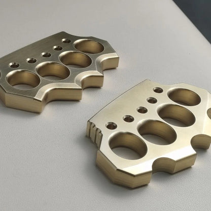 Solid Brass Knuckle Duster - Emergency Defender