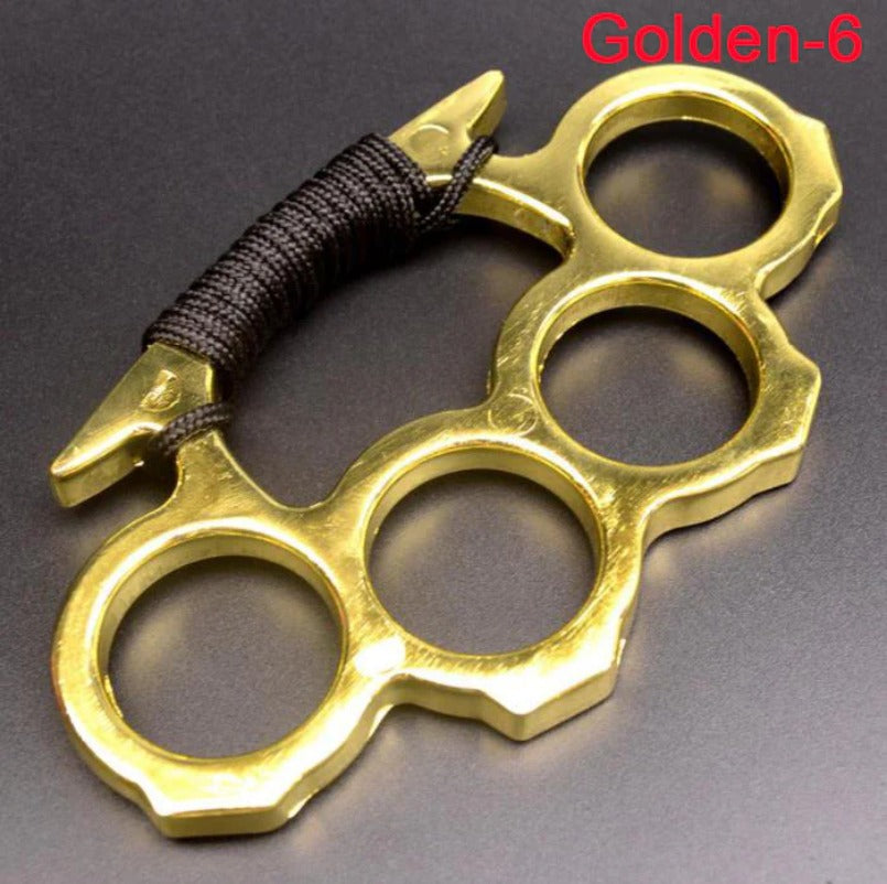 OrderGuard: Solid Brass Knuckles Duster & Window Breaker