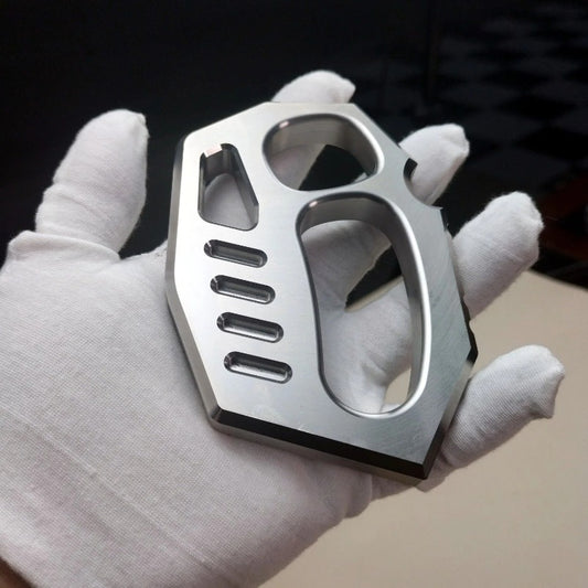 Solid 304 Steel Knuckle Duster - Self-Defense EDC Tool