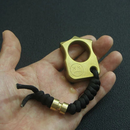 Single Finger Brass Knuckle Duster - Self-Defense EDC Tool